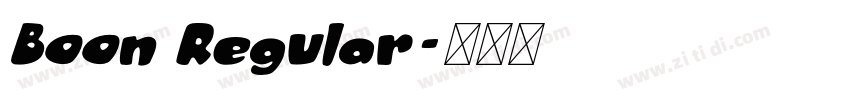 Boon Regular字体转换
